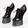 18СМ Платформа без каблука, Ботильоны «ню», Женские сексуальные лаковые туфли для танцев, Мужской фетиш, Ботильоны на высоком каблуке, Ботильоны до щиколотки, Дропшиппинг