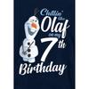 Frozen Childrens/Kids Chillin Like Olaf Heather 7th Birthday Pullover Hoodie