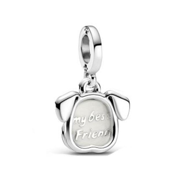 Стерлингового серебра 925 пробы O Love Heart розовое золото CZ кулон мотаться подходит ожерелье женщины DIY очаровательные ювелирные изделия