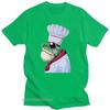 Summer New Frog Chef Cartoon Print Unisexs TShirt Pure Cotton Breathable Round Neck Big Size