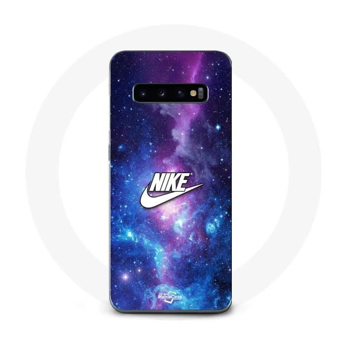 Coque - Maniacase - Samsung Galaxy S10 - Souple - Nike logo blanc - HD qualité image