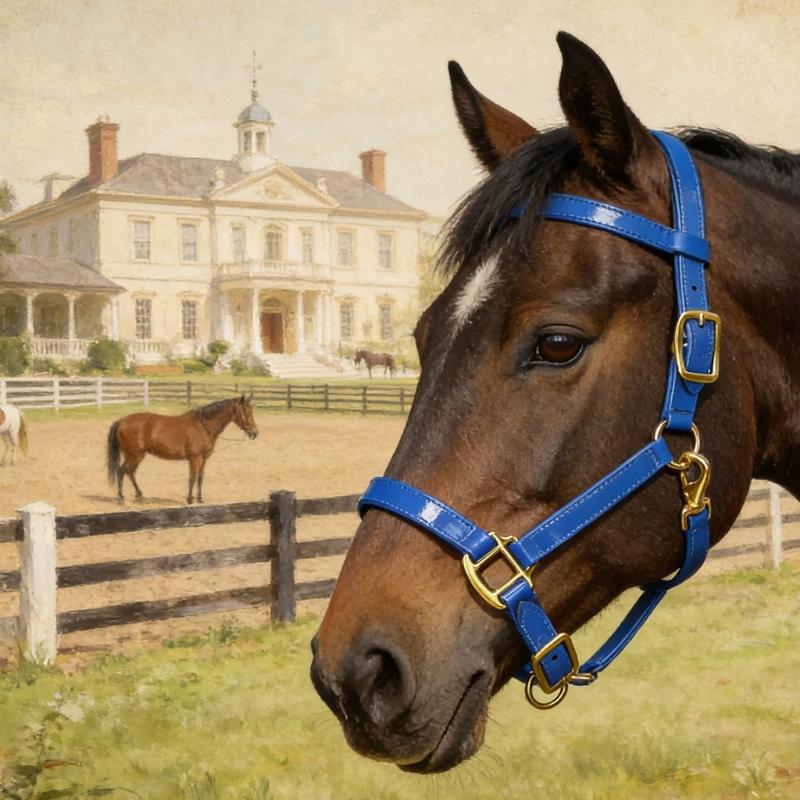 Smell Frees Equestrians Horse Headstall Bridle With Golden Buckles Smooth Soft Leather Surfaces For Effortless Cleaning