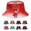 Personalized Christmas Print Outdoor Fisherman Hat - Santa Claus Design for Men and Women