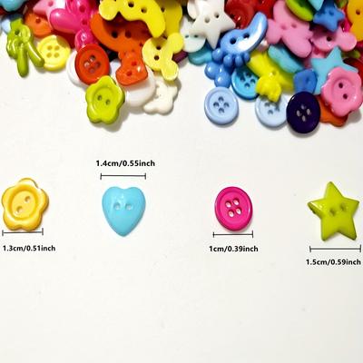 30/100 разноцветных смешанных пластиковых пуговиц для дома, DIY, шитья, аксессуаров для одежды, материалов