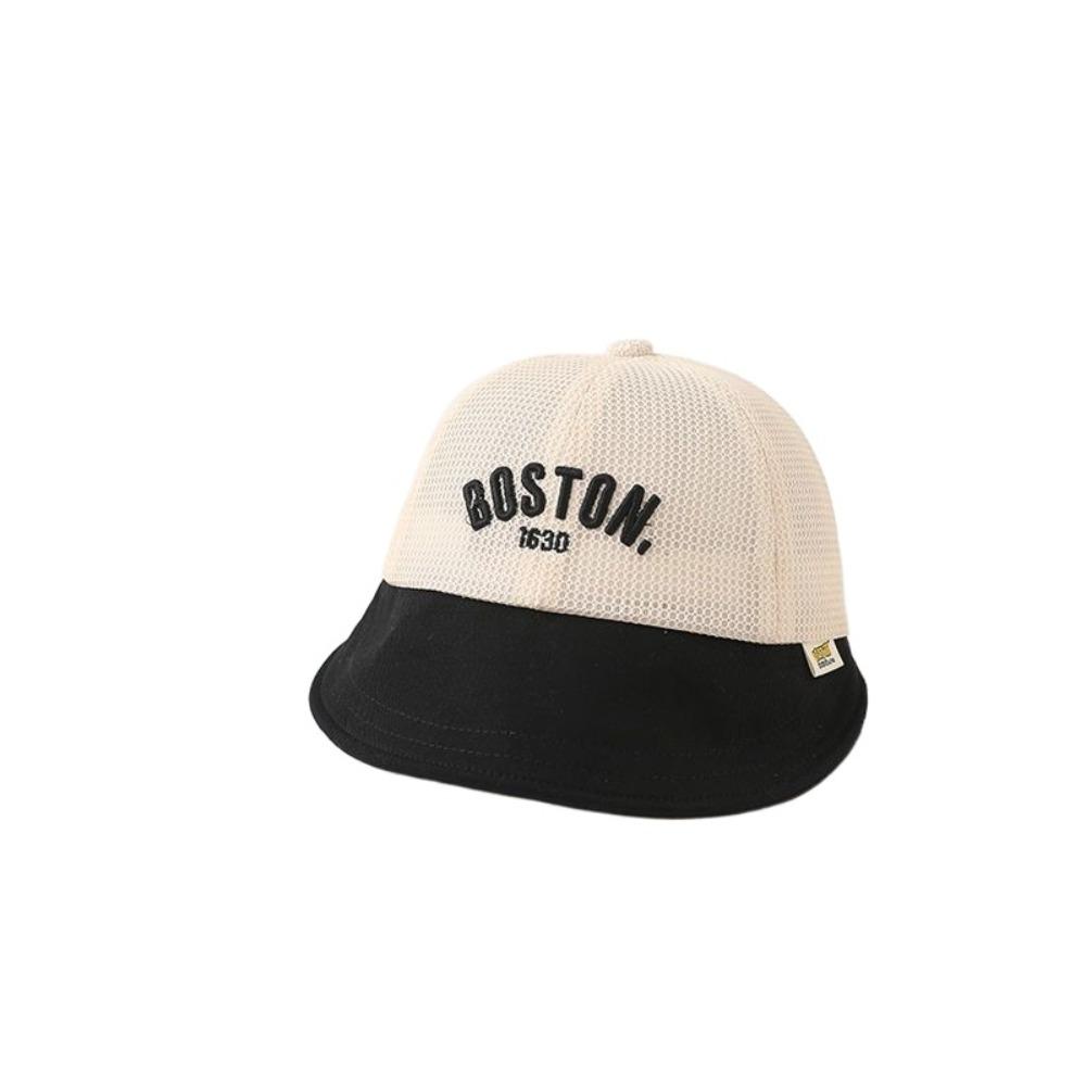 Letter Children Sun Hat Mesh Outdoor Peaked Hat Breathable Baby Baseball Cap 1-6 Years