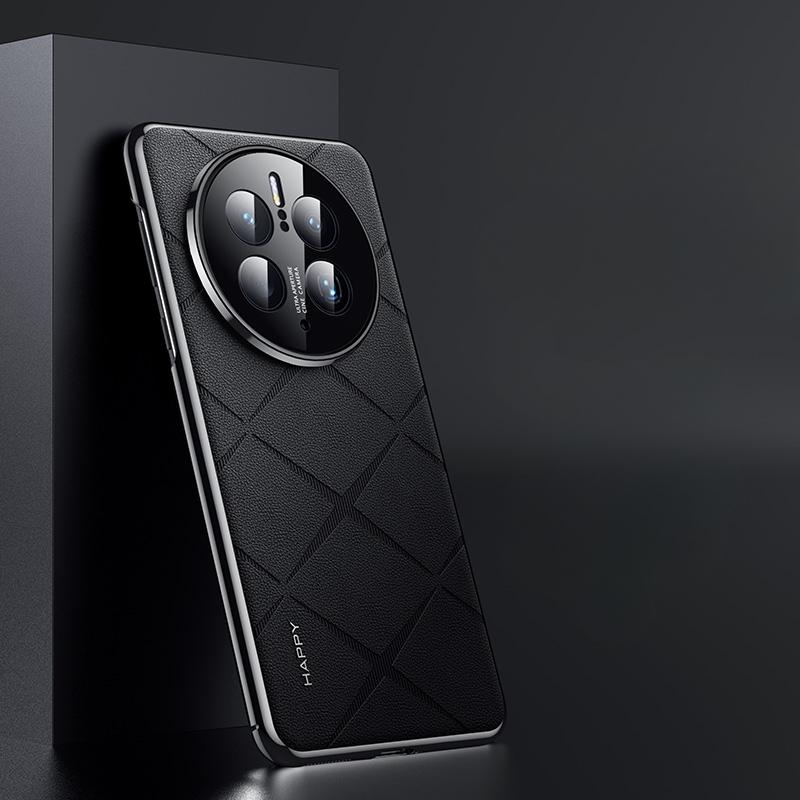 Роскошный кожаный чехол для телефона Huawei Mate 50 Pro с покрытием объектива камеры Ptotection Жесткий чехол для Huawei Mate 60 RS 50 40 Pro