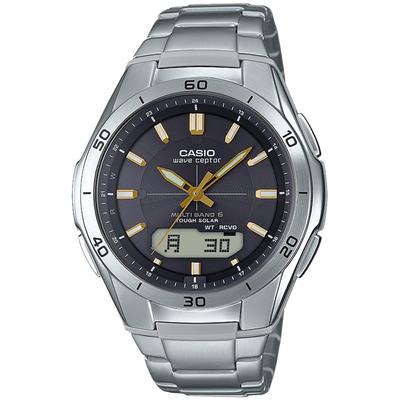 Wave Ceptor [Casio] Часы Радио Солнечные WVA-M640D-1A3JF Мужские Серебряные