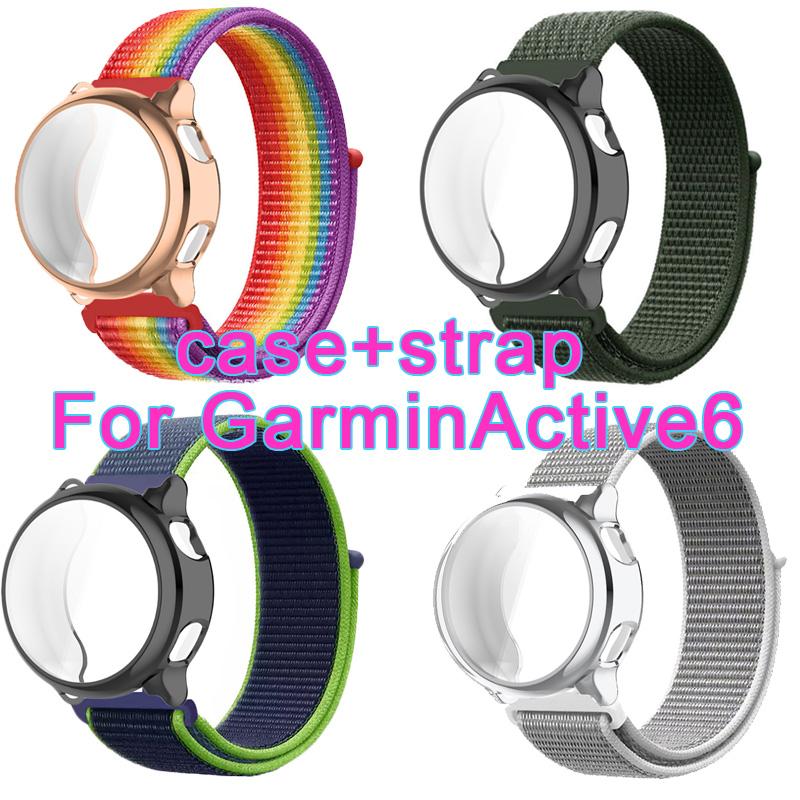 Нейлоновый ремешок для Garmin Vivoactive 6 Active6 защитный чехол + сменный ремешок для часов