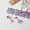 1 Set Transparent Aurora Nail Stand Magnetic False Nails Holder Press On Nail Display Nail Rack Acrylic Nail Training Manicure