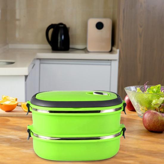 Изоляция из нержавеющей стали, термоконтейнер для ланча, портативный, легкоочищаемый контейнер для еды для пикника на открытом воздухе