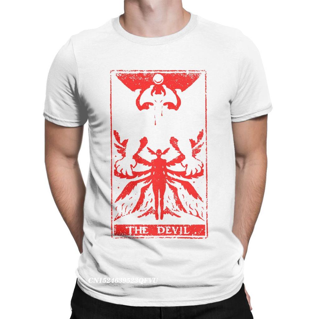 Devil Tarot Debiruman Devilman Crybaby Мужская футболка Японская аниме-футболка Harajuku Manga Футболки Хлопковая летняя одежда