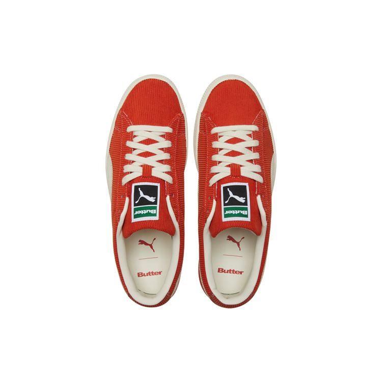 Кроссовки унисекс Butter Goods x Puma Basket Vintage Rooibos Tea Оранжевый Шепчущийся Белый 381099-02