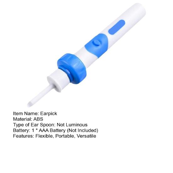 Электрический очиститель ушной серы, портативный набор для чистки ушей с 2