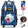 Large Capacity Youth Backpack Trendy Print Unisex Casual Travel Daypack Lightweight Waterproof Teens School Bag