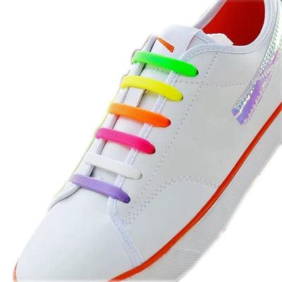 NO.8 10 шт./компл. силиконовые шнурки детские спортивные шнурки для бега эластичные шнурки без завязок кроссовки обувь шнурки с ремешком