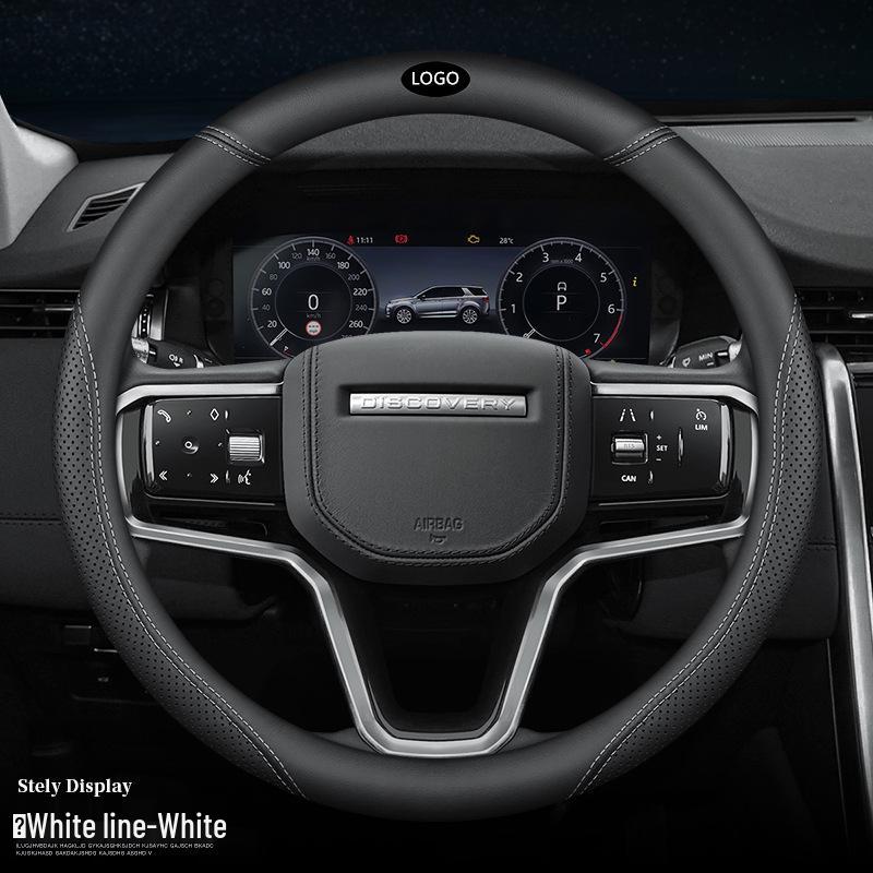 Leather Steering Wheel Cover for Range Rover Sport, Discovery, Freelander, Aurora