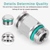 PC Pneumatic Quick Connector 304 Stainless Steel G Thread M5 M6 1/8" 1/4" 3/8" 1/2" BSP External Thread Pipe Water Gas Connector