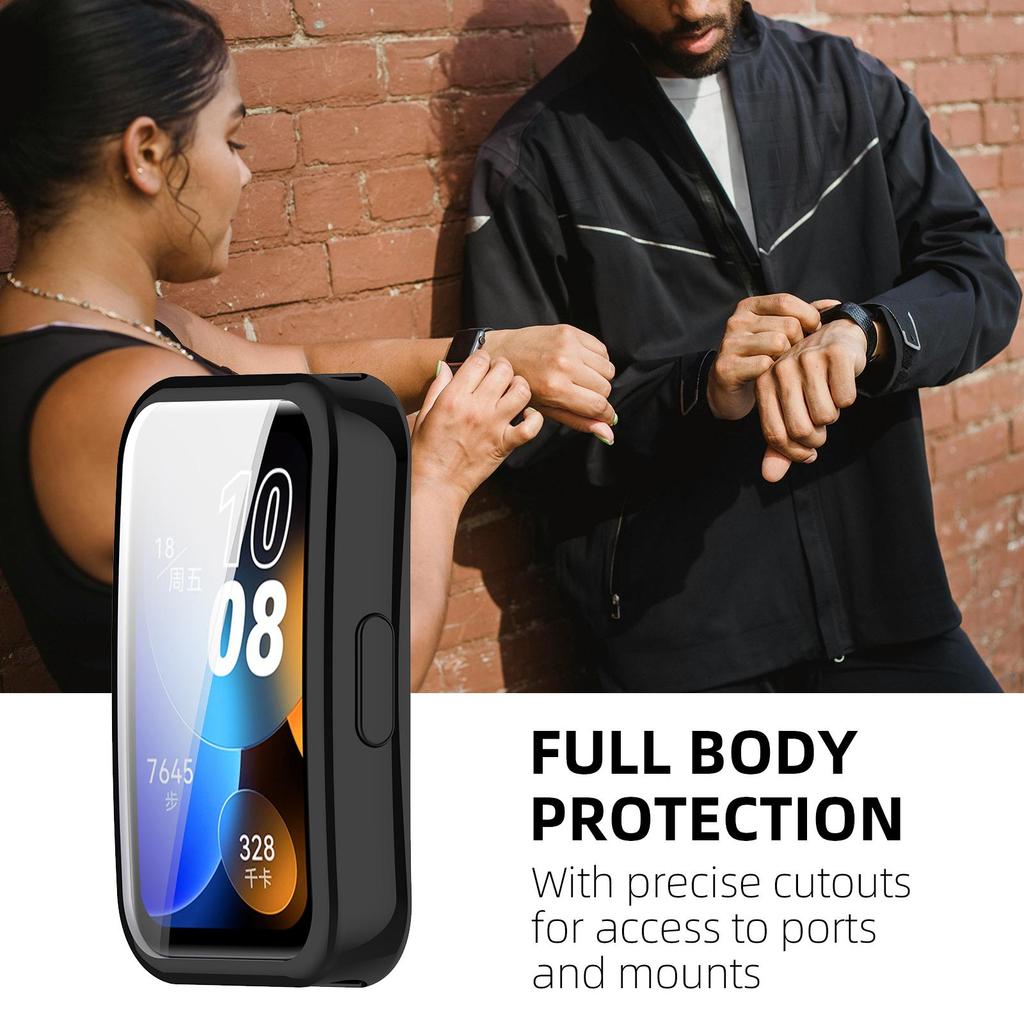 Чехол для корпуса Huawei Band 10 9 8 с защитой экрана по всей поверхности, мягкий защитный бампер из ТПУ, аксессуары-чехлы для Huawei Band10/9/8