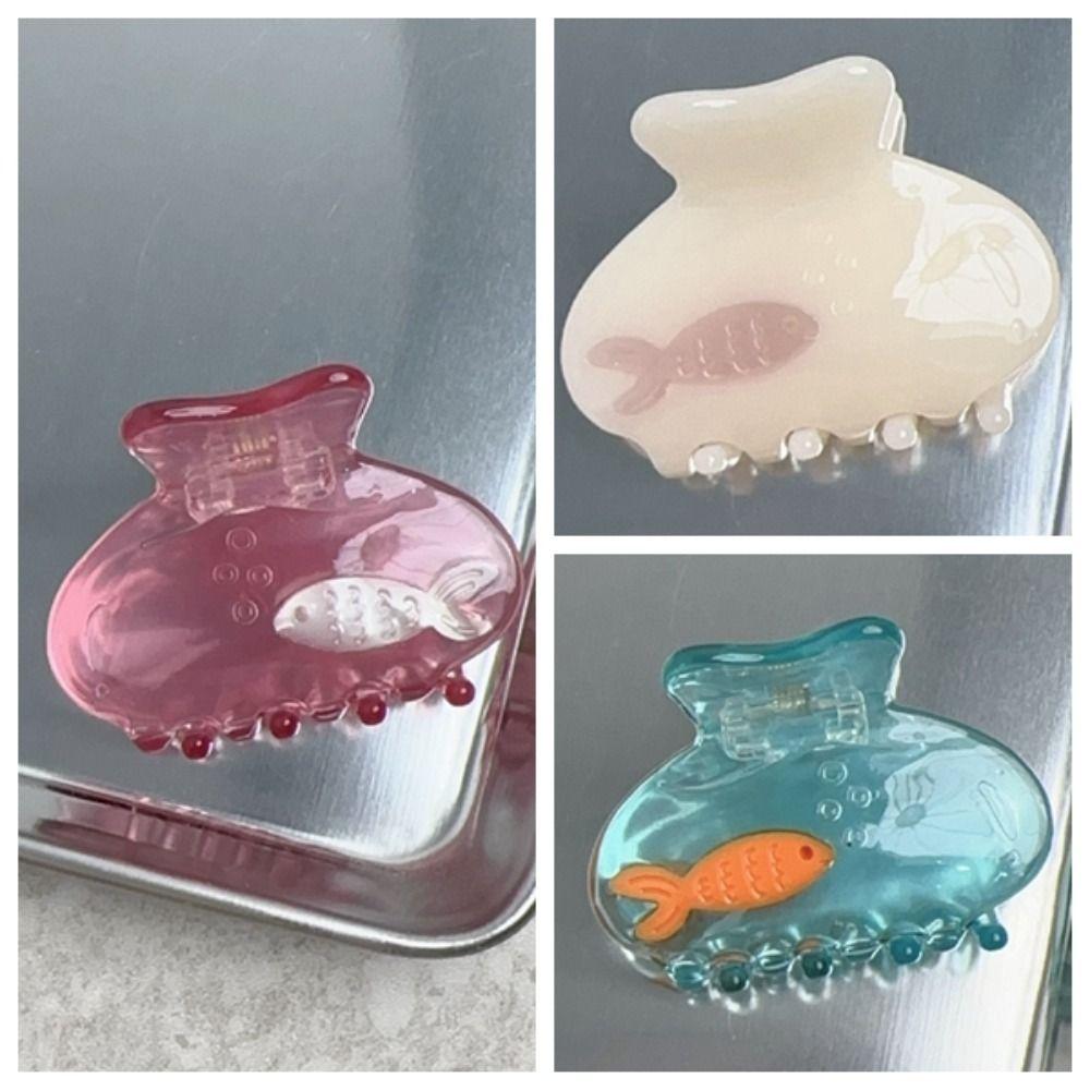 Animal Fish Hair Claw Small Shark Clip Animal Hair Clip Fashion Acetate Hair Claw Daily