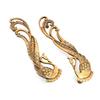 Peacock Design 11 Inches Brass Door Handle Pair for Main Door - Antique Pull Handle, Pack of 2 New