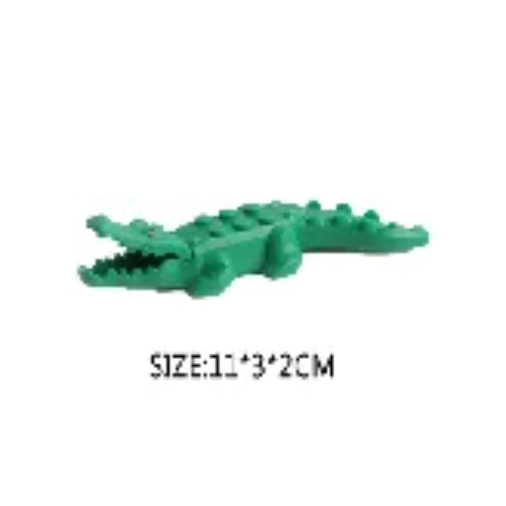 Животные Строительные Блоки Город Маленькие Большие Украшения Панда Собака Овца Свинья Корова Зоопарк Олень Монстр Крокодил Тигр Волк Орел Подарок Мальчику Игрушка