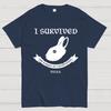 I Survived The Rabbit Of Caerbannog 932A.D Unisex 100% Cotton Summer Casual Cool Loose T-Shirt