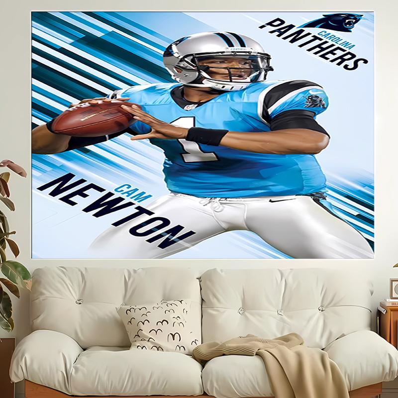 1pc Carolina Panthers Tapestry, Living Room, Bedroom, Office, Party Decor, Ideal Festive Gift