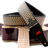 Straps 6cm VICTORIA BLACK RightOn! Guitar/Bass Strap, Wide, 90-150cm,