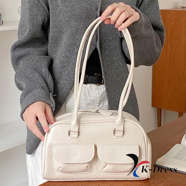 Кожаная сумка через плечо Oil с двумя карманами (4 цвета)