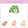 Creative Cartoon Animal Floral Metal Brooch Adorable Gift For Students And Adults