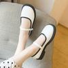 Fashion Retro Flat Small Leather Shoes Women's 2024 New Summer with Shallow Mouth Low Heel Versatile Mary Jane Shoes Zapatos De Mujer