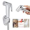 3Pcs/Set Electroplating Bidet Sprayer Spray Head Bracket Hose Kit Bathroom Cleaning Accessories