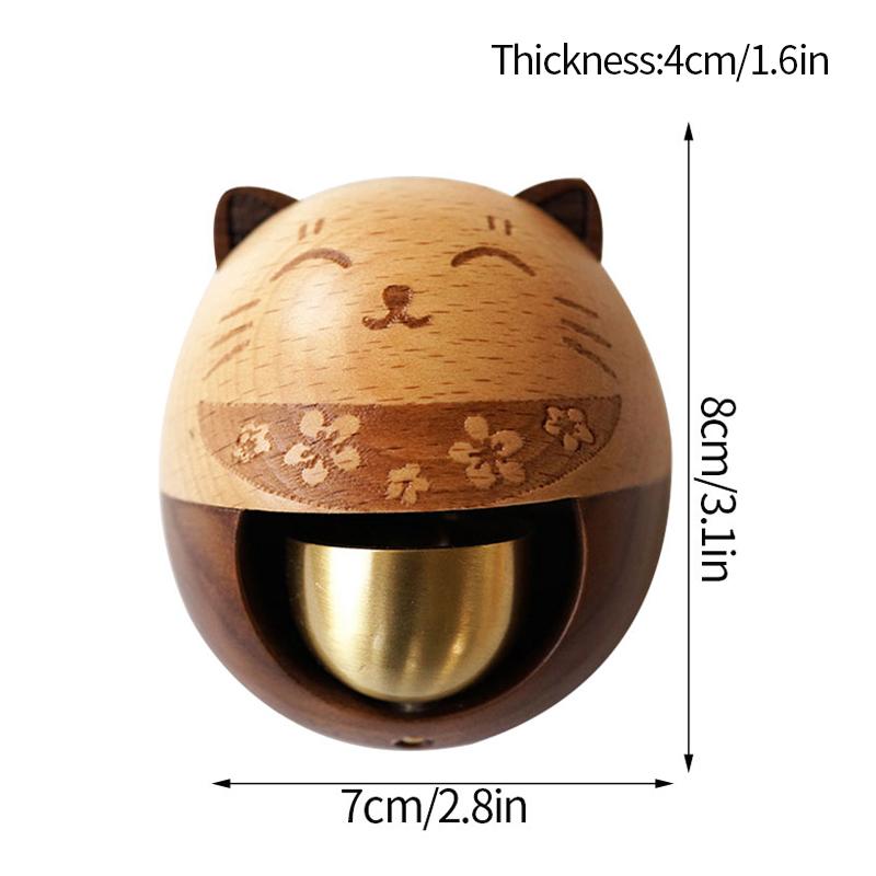Japanese Doorbell Wood Wind Chime Wind Chimes Copper Bell Decorative Vintage Door Bell Home Decorations Campanillas De Viento
