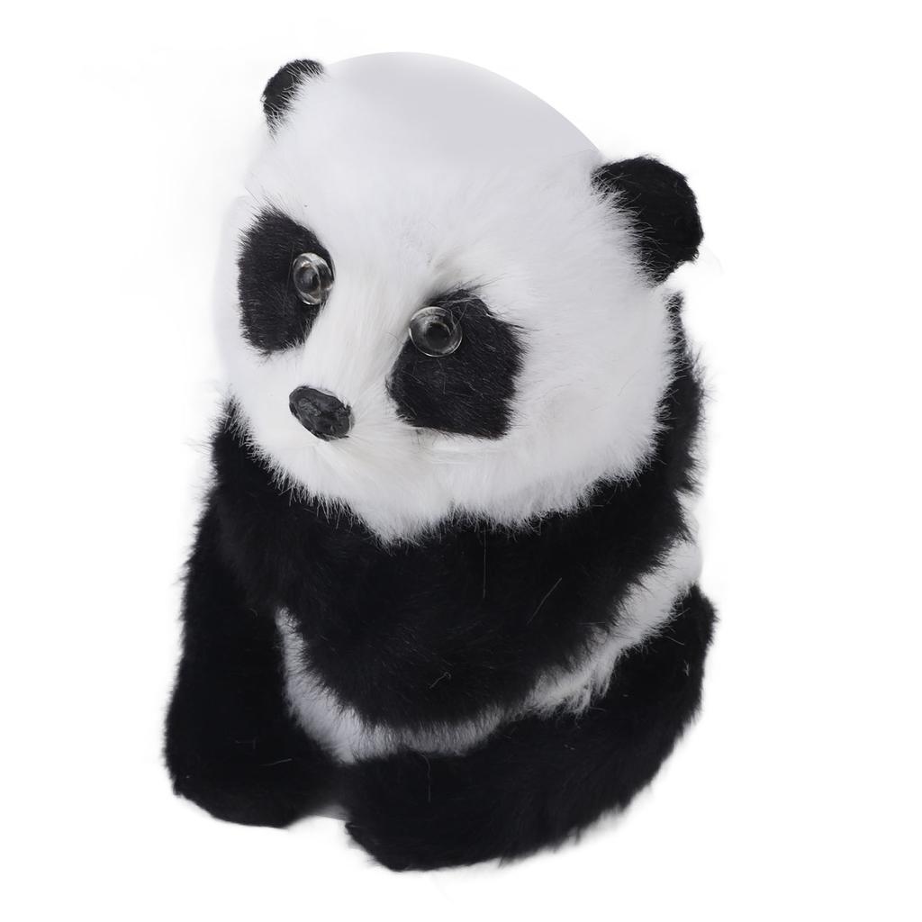 Plush Panda Toy Cute Panda Doll Animal Toy Ornament Desktop Decoration for Boys Girls Gift Birthday