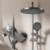 Серый Набор Душевой Системы Ванная Комната Современный Набор для Ванны и Душа Отель Апартаменты Ванна Горячий Холодный Смеситель Тропический Душ Смеситель для Душа Полный Набор