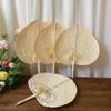 Handmade Straw Woven Fans Craft Summer Cooling Fan Bamboo Home Decoration