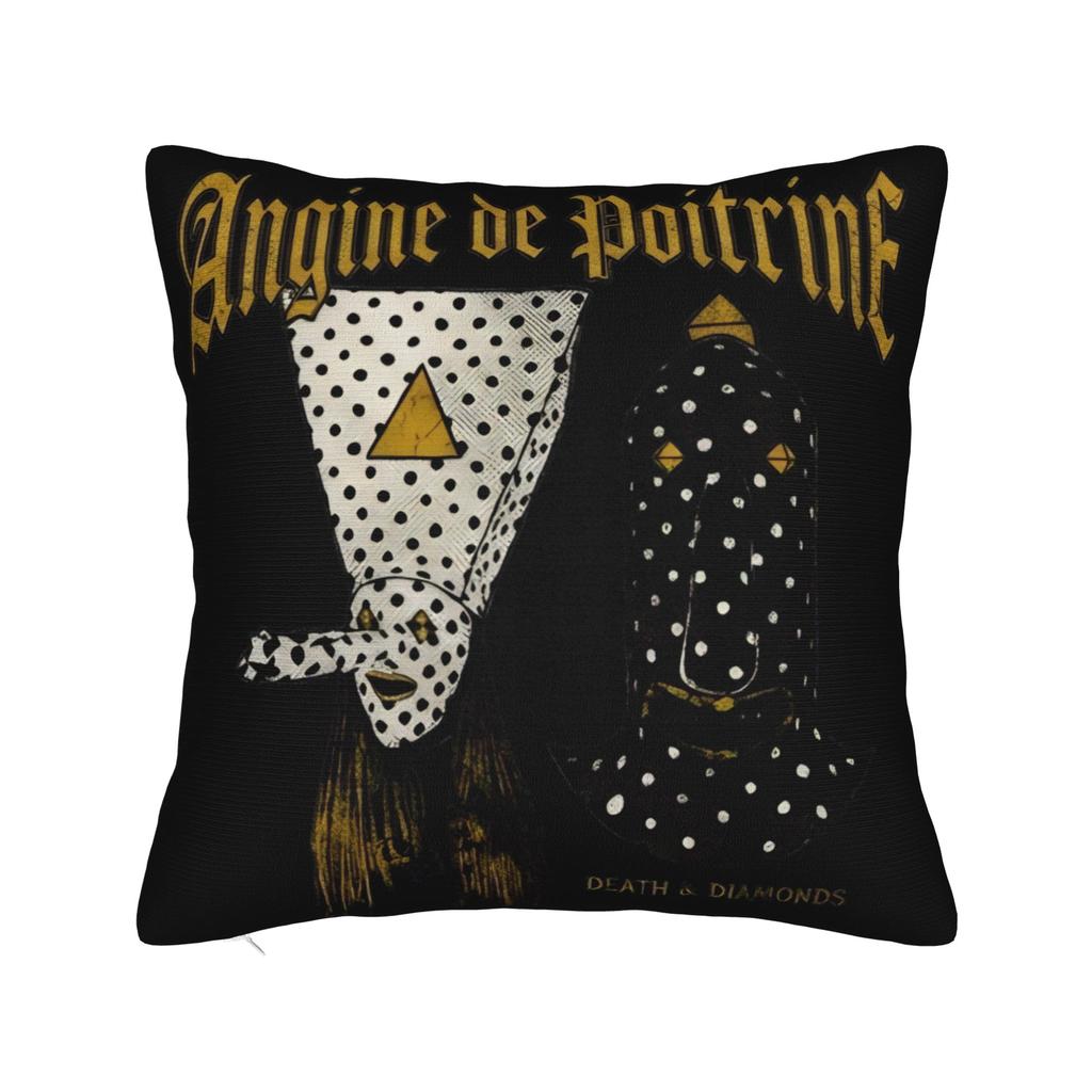 Decorative Pillowcases Angine De Poitrine Rock Band Merch Living Room Pillow Case Cover Zippered Multi Size