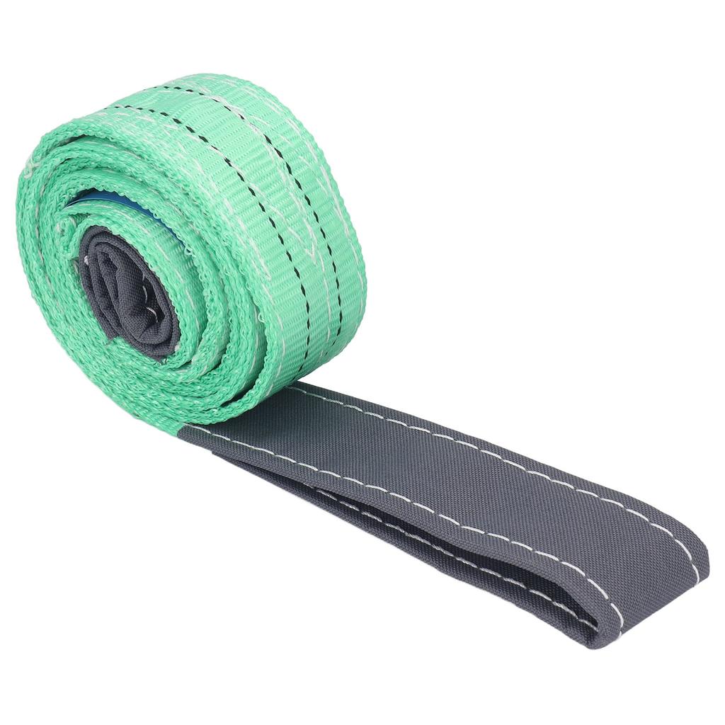 2T Плоский подъемный строп с петлями, полиэстеровый строп для промышленного крана, 2 метра