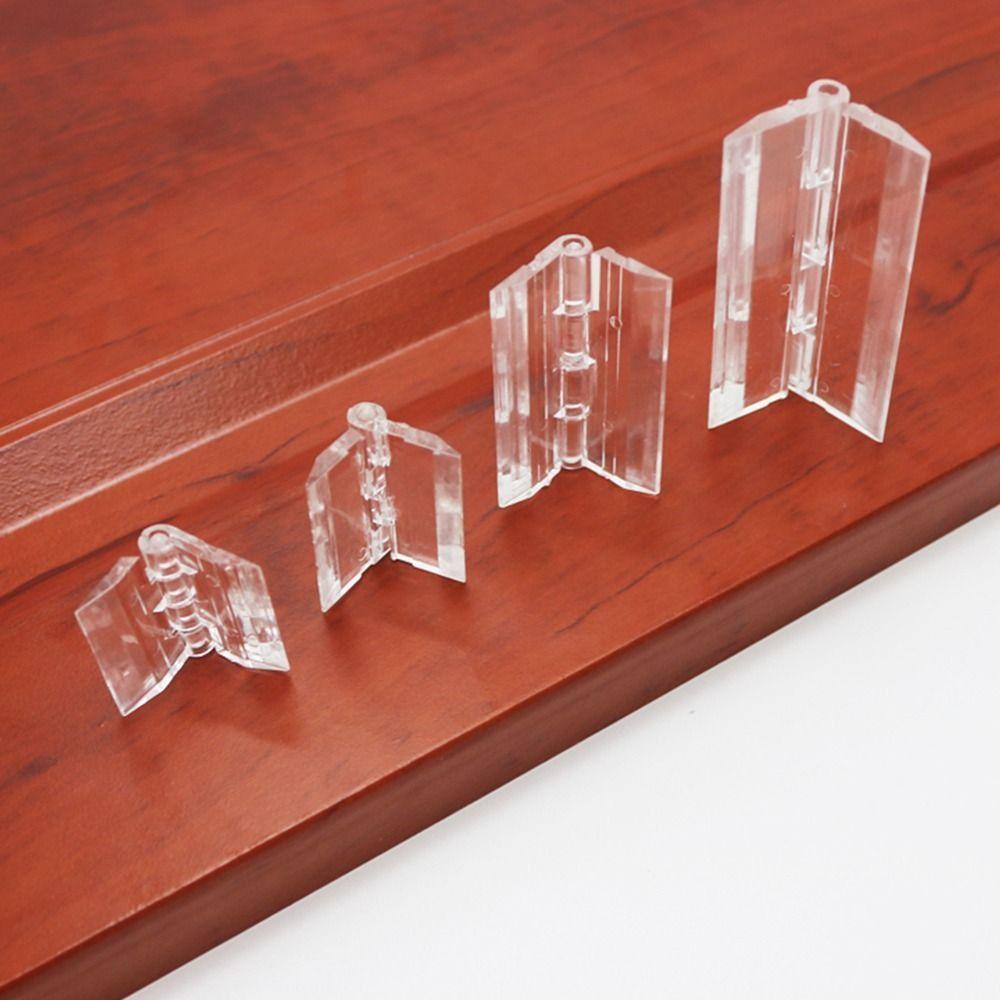 10 шт. Прозрачная складная петля Акриловая мебельная фурнитура Новые дверные петли Сделай сам Дверца шкафа Коробка