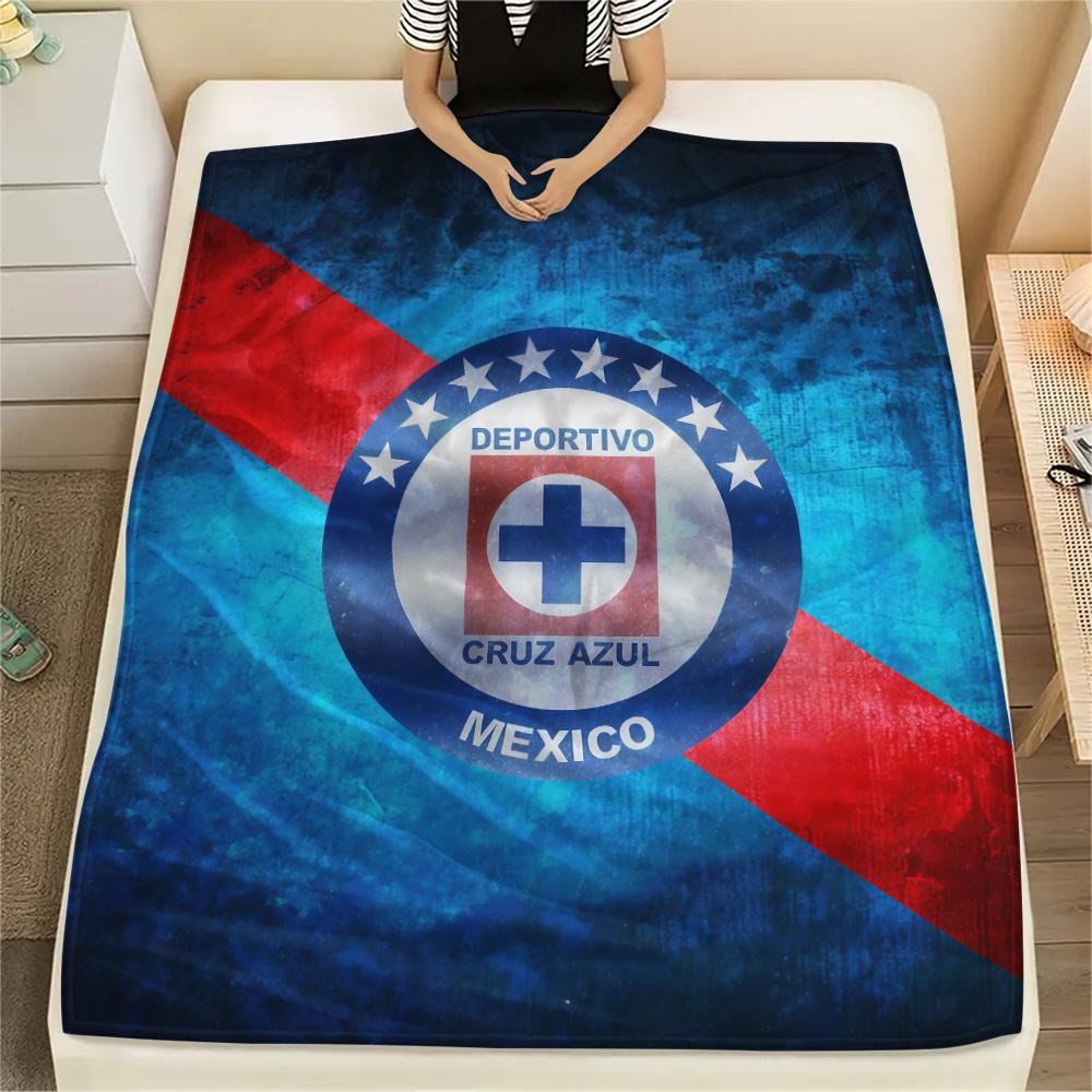 Cruz Azul Flannel Blanket, High quality Comfortable for All Seasons, Home Decor, Warmth and Comfort