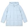 Clouds Puff Cotton-padded Jacket Girls' Long New Thick Hooded Cotton-padded Jacket Short Cotton-padded Jacket Bread Coat.