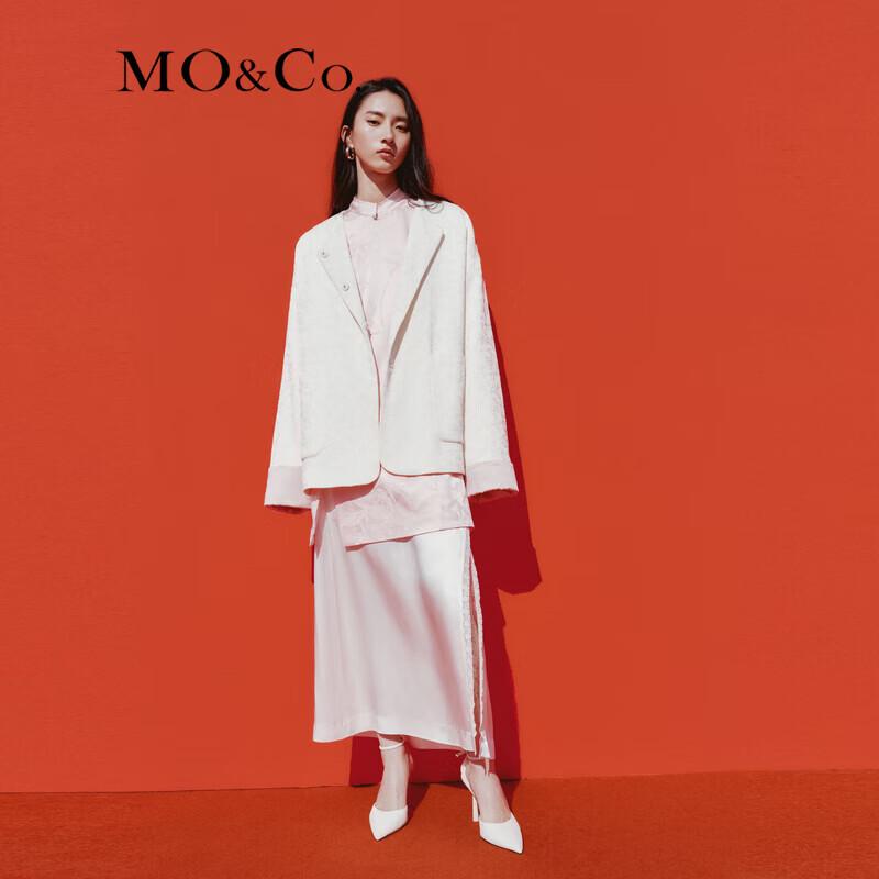 MO&Co. 2024 Spring New Chinese Style Jacquard Jacket