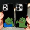 Смешной Грустный Лягушонок Пепе Мем Покрытие Чехол Для Телефона Для Xiaomi Redmi Note 14 15 Pro Plus 13 12 11 11S 11T 10 9S 9 5G Противоударный Подушка Безопасности