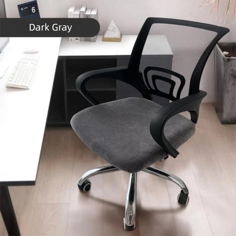 Washable Office Chair Cover Velvet Dust Cover Universal Rotating Chair Seat Cover Home Office