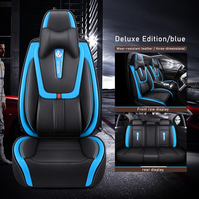 ZHOUSHENGLEE Leather Car Seat Covers For Honda Civic Accord CR-V Fit Odyssey Pilot City Jazz Vezel Elysion Jade Car Accessories