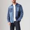 Levis Простая Удобная Универсальная Повседневная Рабочая одежда Свободная Джинсовая Рубашка с Длинным Рукавом Мужские рубашки Синяя A8644-0000