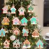 2024 New Gingerbread Man & House Christmas Ornaments DIY Holiday Scene Decorations