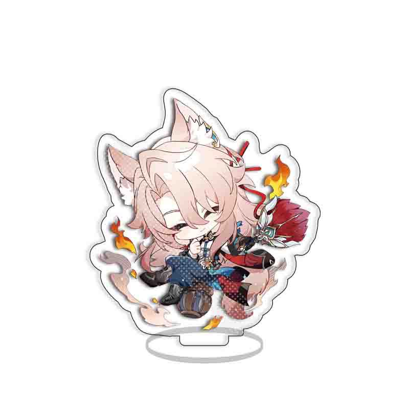 8 см Игра Honkai Star Rail Бутхилл Джейд Цзяо Цю Март 7-го Юньли Косплей Акриловая фигурка Подставка Модель Тарелка Декор для стола Знак