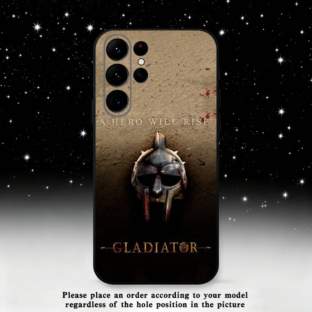 Movie G-Gladiator 2 Phone Case For Samsung S25,S24 Ultra,S20,S30 plus,S22 plus,S23,S30 Ultra 5G Silicone Black Shell