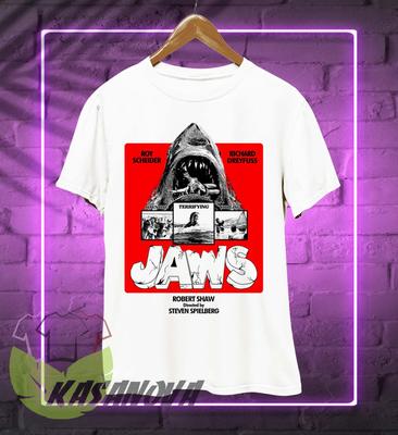 Vintage JAWS Movie Shirt, Retro Steven Spielberg Horror Film Tee, Shark Graphic T-Shirt, Classic Thriller Movie Fan Gift